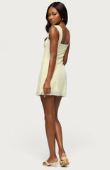 Edikted Nairobia Textured Mesh Mini Dress