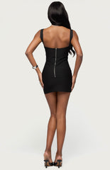 Edikted Cecilya Knit Bandage Mini Dress