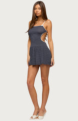 Edikted Polka Dot Cutout Backless Mini Dress