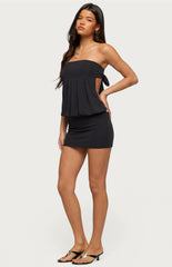 Edikted Alannah Backless Strapless Mini Dress