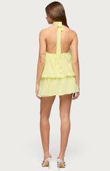 Edikted Kortney Chiffon Mini Dress