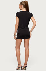 Edikted Sid Cowl Neck Mini Dress