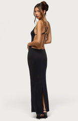 Edikted Zhuri Backless Maxi Dress