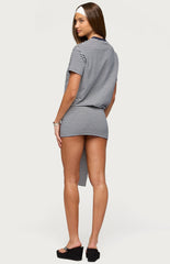 Edikted Ardeney Striped T-Shirt Mini Dress