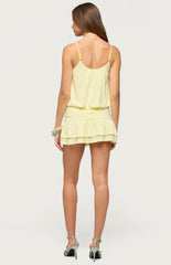 Edikted Heidey Ruffle Mini Dress