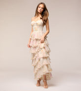Anabelle Floral Chiffon Formal Dress