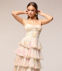 Anabelle Floral Chiffon Formal Dress