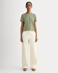 The Box-Cut Tee In Essential Cotton | Sagebrush | No Pocket
