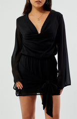 Beverly and Beck Rae Long Sleeve Mini Dress