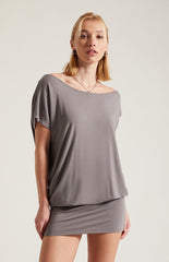 Third Charm Lexi Short Sleeve Off-The-Shoulder Mini Dress