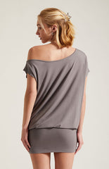 Third Charm Lexi Short Sleeve Off-The-Shoulder Mini Dress