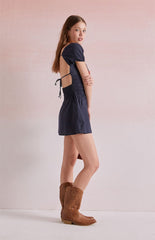Beverly and Beck Satin Strapless Mini Dress