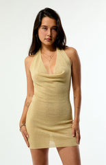 Beverly and Beck Honey Halter Mini Dress
