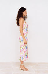 MINKPINK Celina Floral Mesh Midi Dress