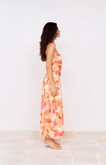 MINKPINK Solana Floral Mesh Midi Dress