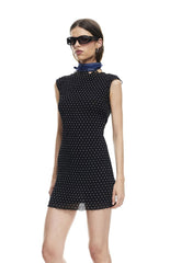 LIONESS Mariner Polka Dot Mini Dress