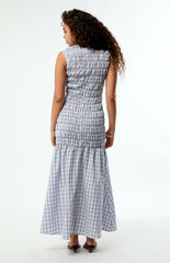 Daisy Street Plaid Lagoon Maxi Dress