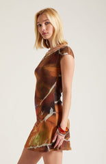 Third Charm Sophia Printed Mini Dress