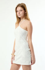 Beverly and Beck Olivia Burnout Velvet Mini Dress