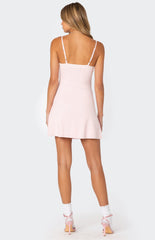 Edikted Fridah Ribbed Knit Mini Dress