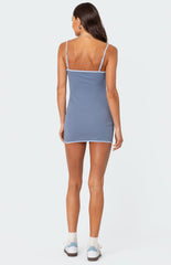 Edikted Lark Contrast Mini Dress