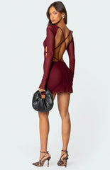 Third Charm Gia Multi Print Mini Dress