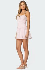 Edikted Cordelia Striped Mini Dress
