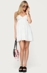 Edikted Bianca Ruffle Tiered Babydoll Dress