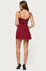 Edikted Mazey Square Neck Mini Dress