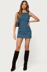 Edikted Zurey Stretchy Denim Romper