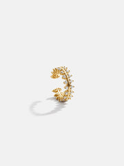 Victoria 18K Gold Ear Cuff - Gold/Pavé