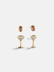 Espresso Yourself Earring Set - Espresso Martini Earring Set