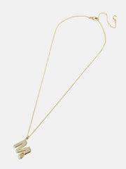 Pavé Double Initial Custom Necklace - Gold/Pavé
