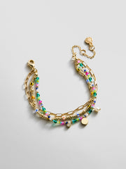 Rowan Semi-Precious Layered Bracelet - St. Tropez