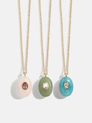 Aura Semi-Precious Pendant Necklace - Jade