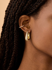18K Gold Gracie Earrings - Gold/Pavé