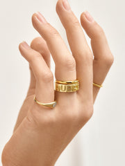 Retro 14K Gold Custom Ring - 14K Gold