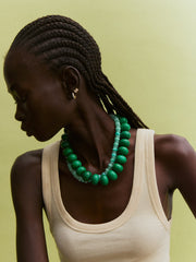 Joan Semi-Precious Necklace - Malachite