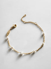 Yasmine 18K Gold Pearl Bracelet - Gold/Pearl