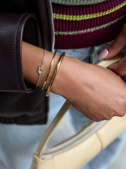 Varsity Number Custom Bracelet - One Silver Station