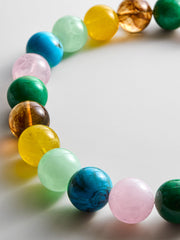 Jane Beaded Necklace - Natural Multi Bead
