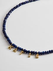 Mini Semi-Precious Custom Necklace - Lapis