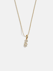 Mini Pavé Script Cluster Custom Nameplate Necklace - 1 Name