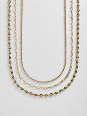 Taylor Waterproof Necklace Set - Gold