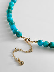 Janelle Semi-Precious Necklace - Turquoise Bead