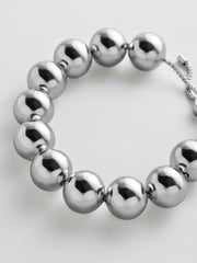 Jane Beaded Bracelet - Silver Bead