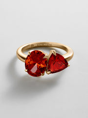 Toi et Moi Custom Birthstone Ring - Gold