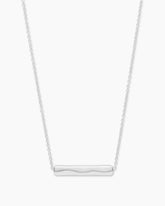 Bespoke Bar Adjustable Necklace (Silver)