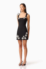 Marina Mini Dress - Black White