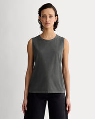 The Boyfriend Tank In Essential Cotton | Black